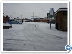 A nearly empty car park, South Street